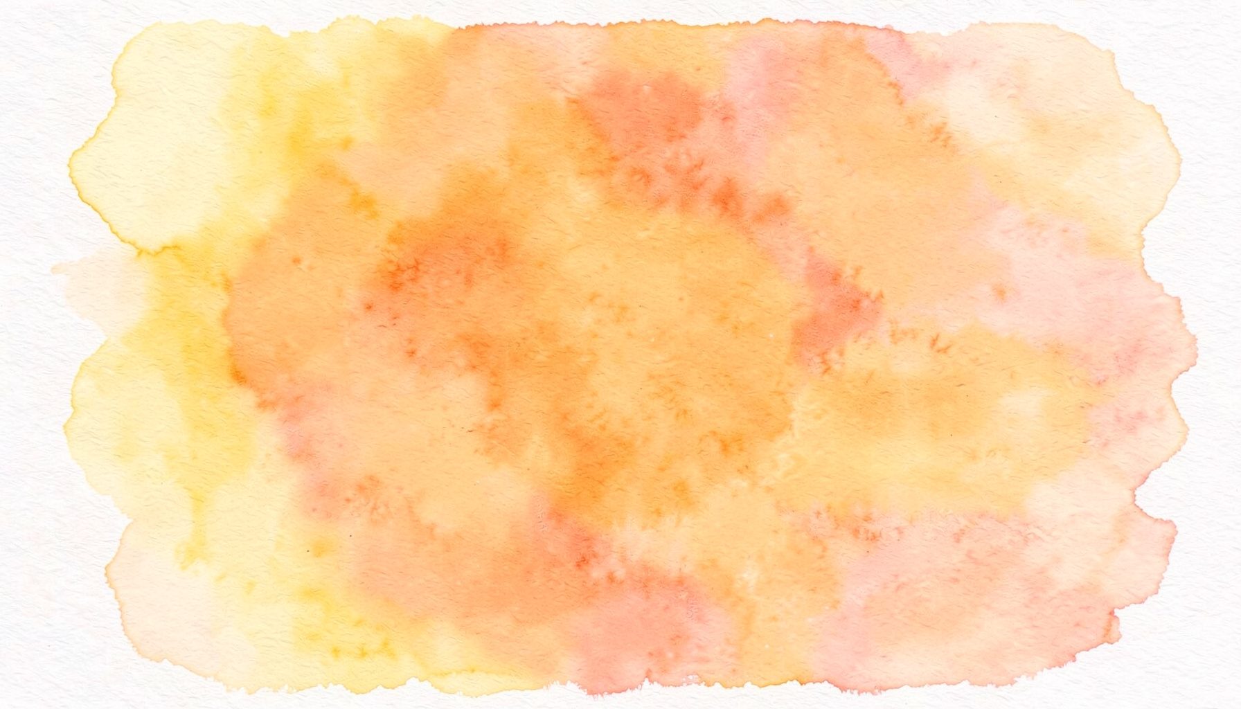 Ein weicher Aquarellhintergrund in warmen Gelb-, Orange- und sanften Rosatönen, der an einen sonnigen Sommerabend erinnert, mit zarten Farbverläufen und einer luftig-leichten Stimmung.